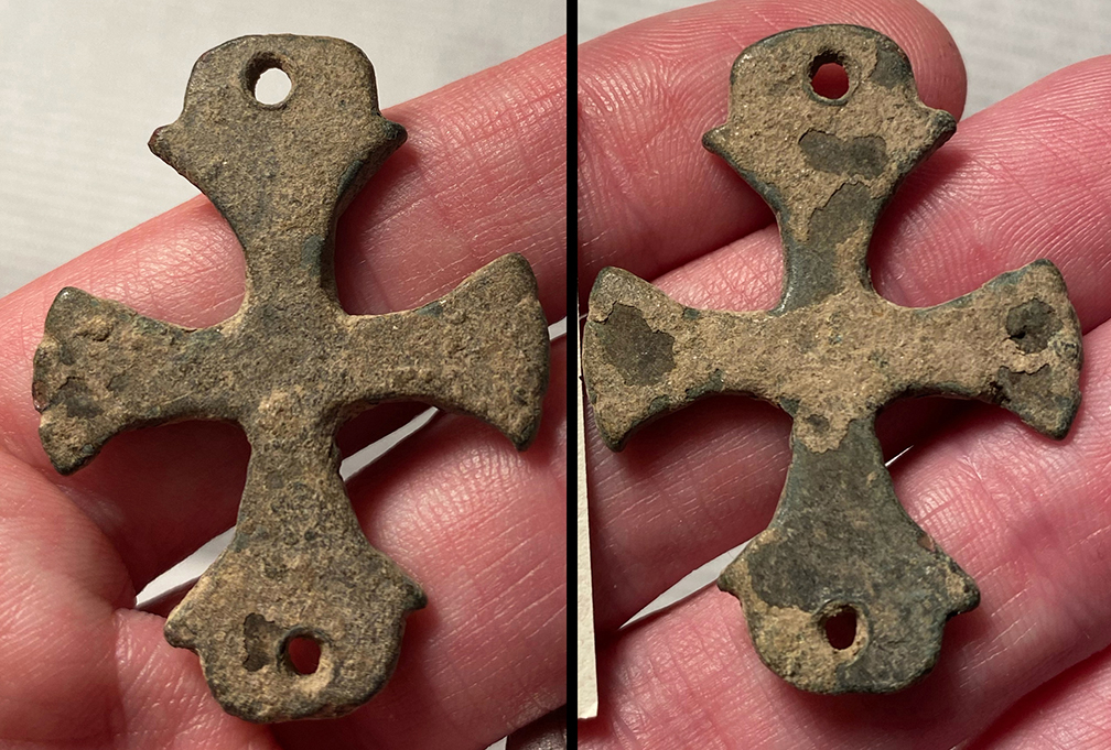 Genuine Ancient Byzantine Silver Cross