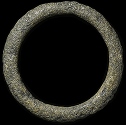 Coin #257 Perfect Ancient Artifact Celtic Bronze Ring Pendant Proto Money Pre 