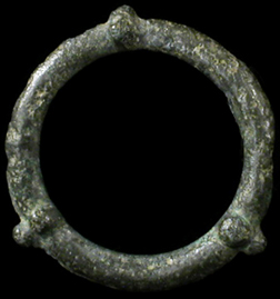 Sun Ring Money Proto Coin Circa 500 BC #2640 CELTIC Bronze Ancient Pendant 