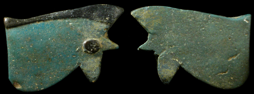 eye of horus amulet. (eye-of-Horus) amulet.