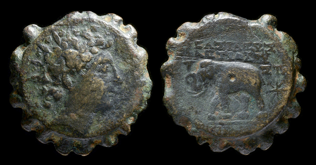 シルバー ゴールド アンティークコイン Seleucid Antiochus VI Infant King #9952