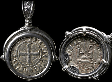 12 wholesale pewter replica coin pendants 4079 