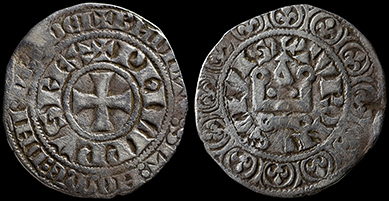 Coin - France Louis IX Silver Gros tournois - Tours - AU - Saint Louis