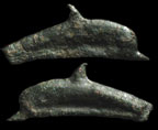 ancient Greek bronze dolphins coins authentic